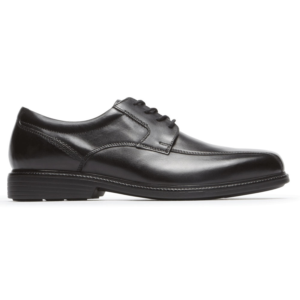 Rockport Oxfords For Mens Black - Charles Road Bike Toe - CM0365429